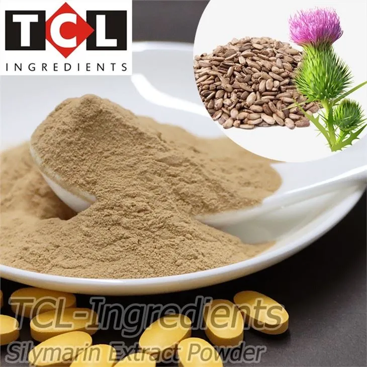 Polvo de extracto de cardo mariano